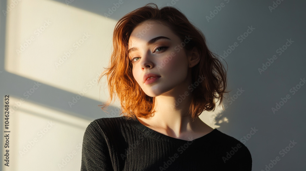 Fototapeta premium White background with soft gradients, enhancing the subjects contrast, professional studio lighting