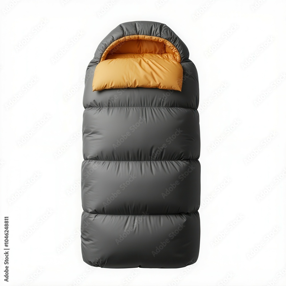Naklejka premium Sleeping bag, white isolate background