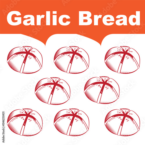 garlic bread asset illustration