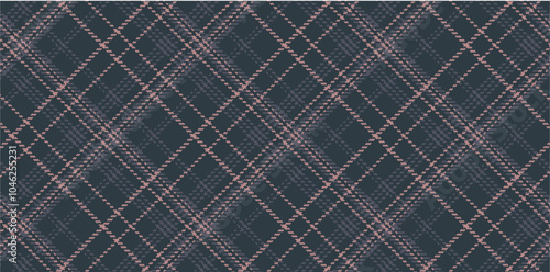 Vector checkered pattern. Tartan, textured seamless twill for flannel shirts, duvet covers, other autumn winter textile mills. Vector Format