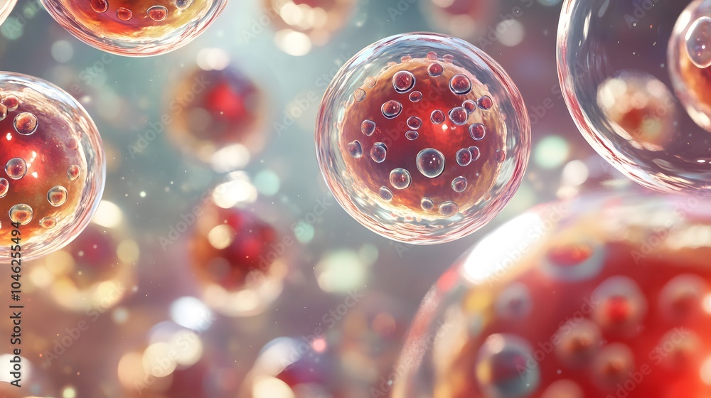 Microscopic Close-Up of Biological Structures Microscopic Close-Up of Biological Structures