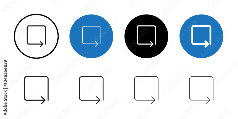 Reset icon Black line art vector logo set Reset icon Black line art vector logo set