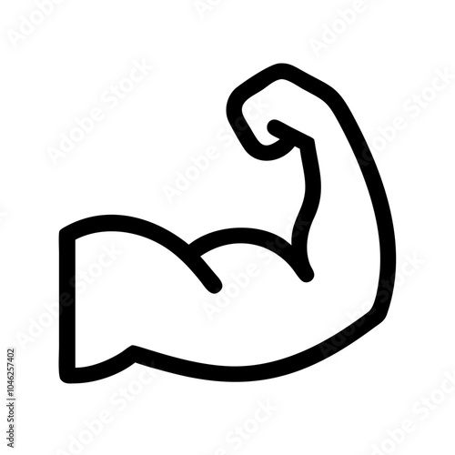 Strong muscular arms icon vector illustration 