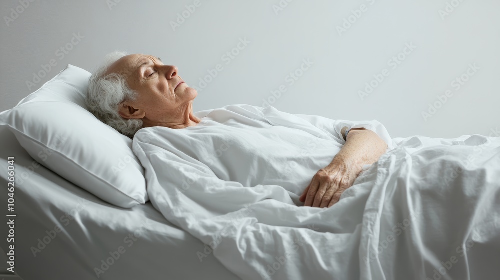 A patient in the process of recovering from surgery or illness, either at home or in a rehabilitation facility, focusing on progress and healing, isolated on a clean white background. A patient in the process of recovering from surgery or illness, either at home or in a rehabilitation facility, focusing on progress and healing, isolated on a clean white background.