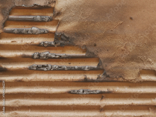 Burning Cardboard Texture Background