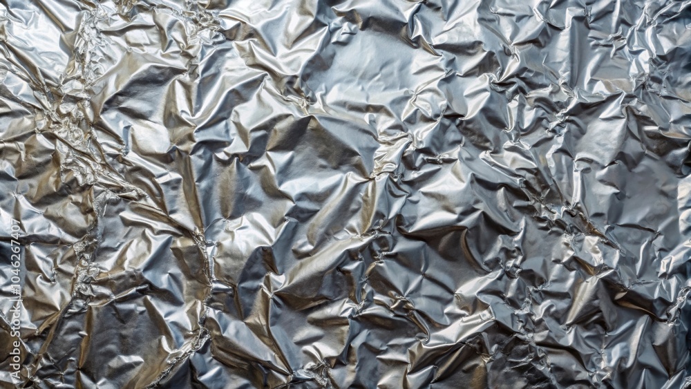 Silver foil background with a shiny, textured surface , metallic, reflective, elegant, luxury, shimmer, backdrop, texture Silver foil background with a shiny, textured surface , metallic, reflective, elegant, luxury, shimmer, backdrop, texture