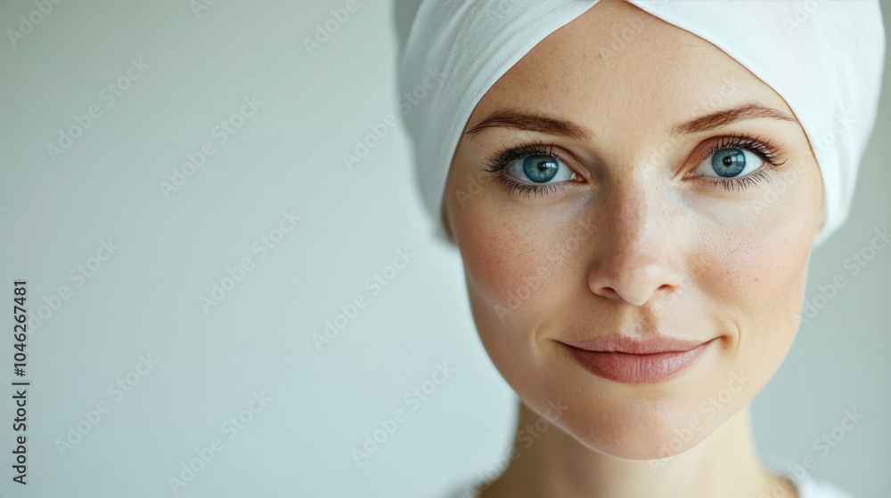 A patient undergoing cancer treatment, such as chemotherapy, with a focus on resilience and the battle against illness, isolated on a clean white background. A patient undergoing cancer treatment, such as chemotherapy, with a focus on resilience and the battle against illness, isolated on a clean white background.
