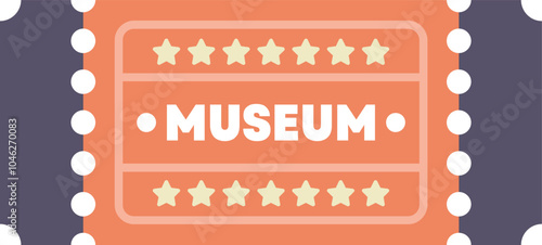 Orange museum ticket granting access to art, history, and culture