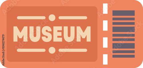 Single entry pass for one to a museum with barcode for admission