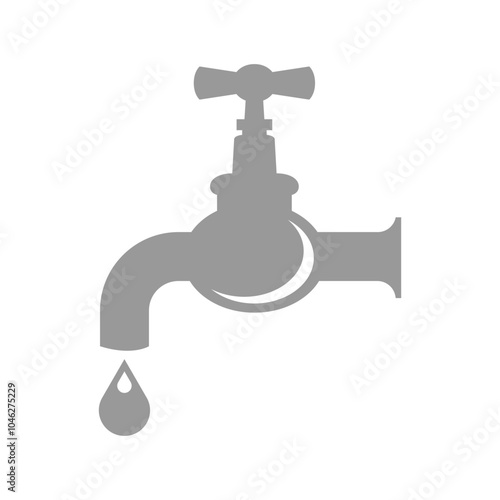 Faucet water sink icon