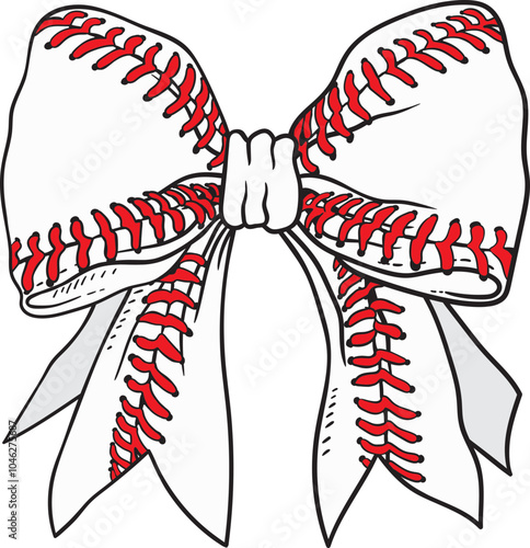 Coquette Bow Baseball
