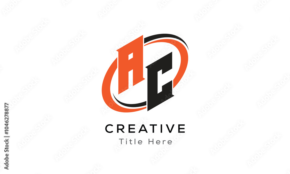 AC creative letter logo with circle area. Initial letter AC linked circle uppercase monogram logo. AC initial letter logo vector design. AC creative letter logo with circle area. Initial letter AC linked circle uppercase monogram logo. AC initial letter logo vector design.