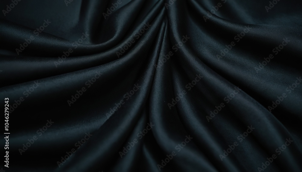 Fototapeta premium Elegant Black Satin Photo Texture Background Smooth and Luxurious Surface 7