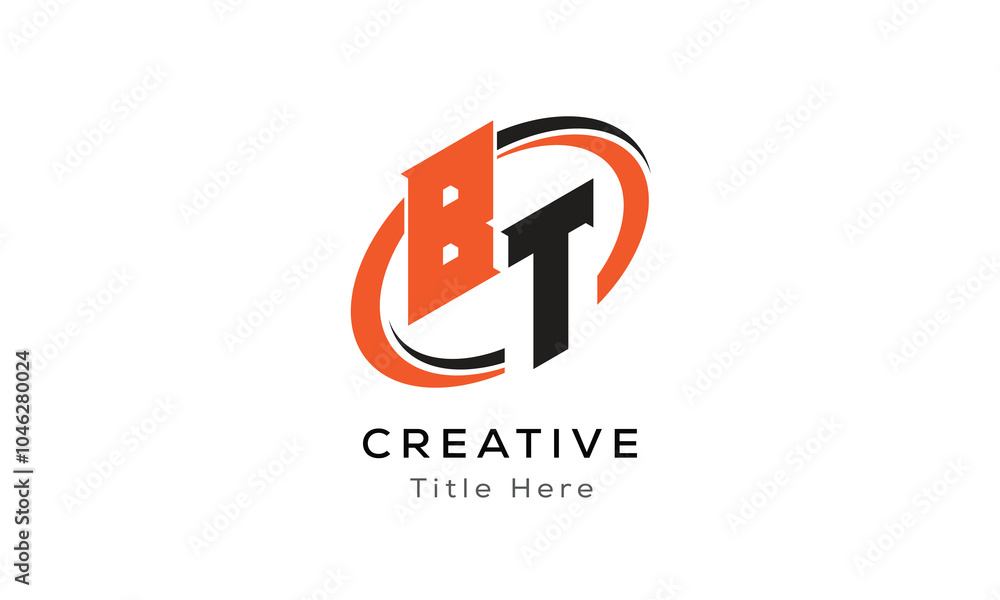 BT creative letter logo with circle area. Initial letter BT linked circle uppercase monogram logo. BT initial letter logo vector design. BT creative letter logo with circle area. Initial letter BT linked circle uppercase monogram logo. BT initial letter logo vector design.