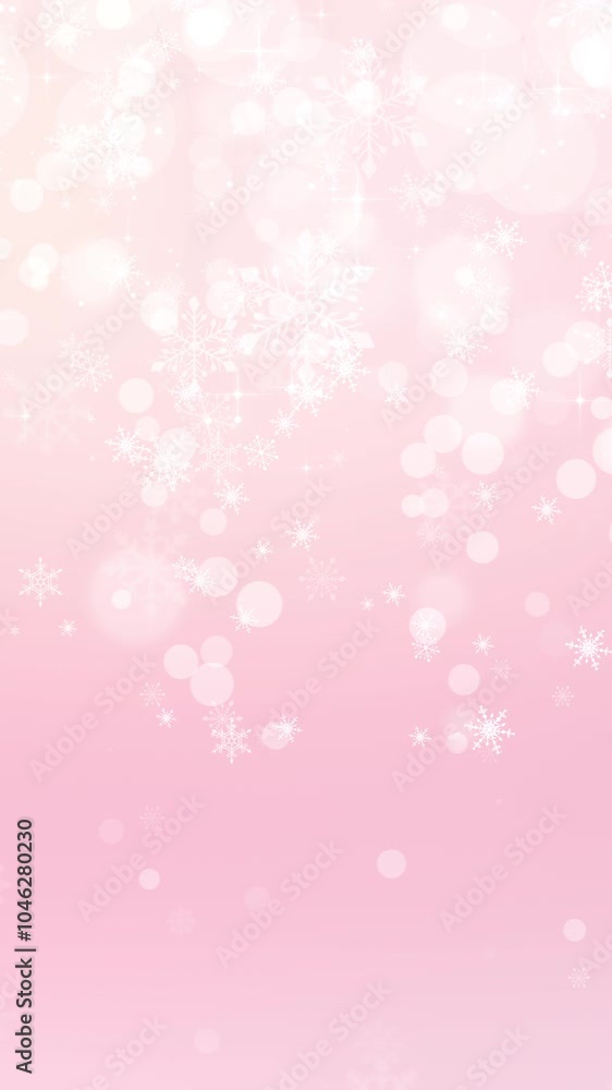 Sparkling Christmas snowflakes. Bokeh abstract pink background.(130) Sparkling Christmas snowflakes. Bokeh abstract pink background.(130)