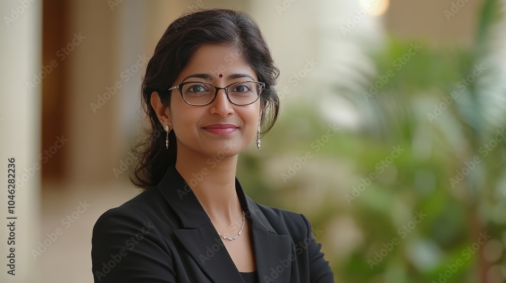 An Indian female entrepreneur making waves in the business world, recognized for her leadership and innovation An Indian female entrepreneur making waves in the business world, recognized for her leadership and innovation
