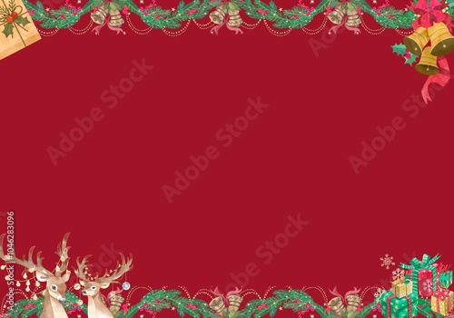 Beautiful Christmas and New year festival background 