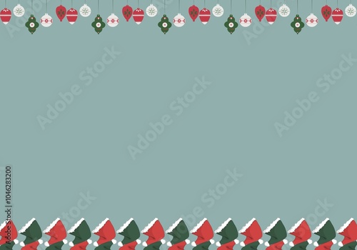 Beautiful Christmas and New year festival background 