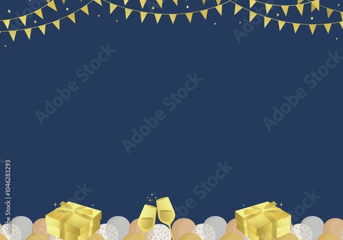 Beautiful Christmas and New year festival background 