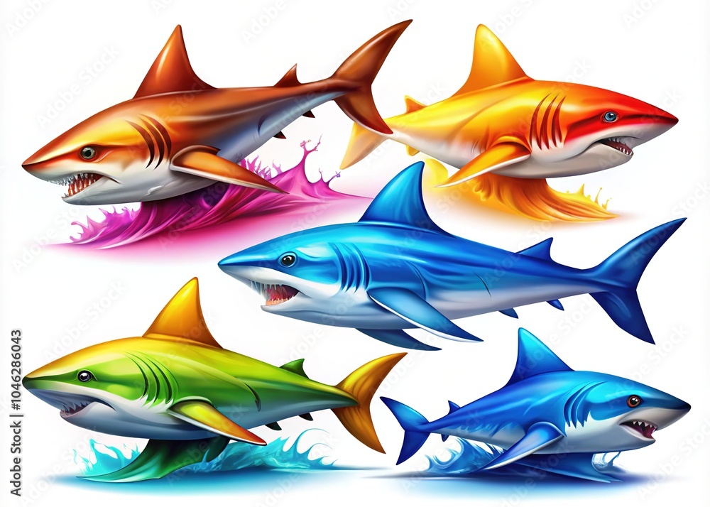 Stylish Shark Fin Icon Set logo, perfect for marine conservation efforts and aquatic branding, showcasing sleek outlines against a white backdrop to promote ocean protection. Stylish Shark Fin Icon Set logo, perfect for marine conservation efforts and aquatic branding, showcasing sleek outlines against a white backdrop to promote ocean protection.
