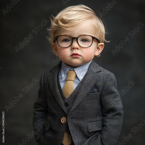 Toddler Businessman photo