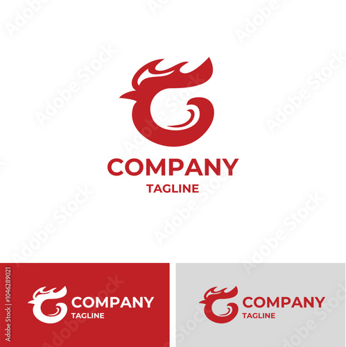 Letter C or G Chiken Logo