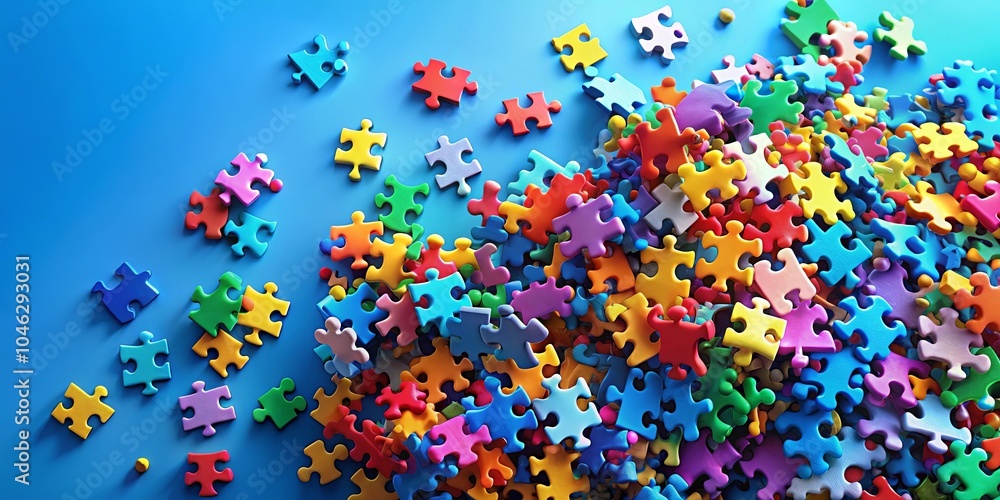 A colorful jigsaw puzzle, scattered across a bright blue surface, symbolizes the complex and interconnected nature of a multifaceted problem that requires thoughtful analysis and strategic solutions. A colorful jigsaw puzzle, scattered across a bright blue surface, symbolizes the complex and interconnected nature of a multifaceted problem that requires thoughtful analysis and strategic solutions.