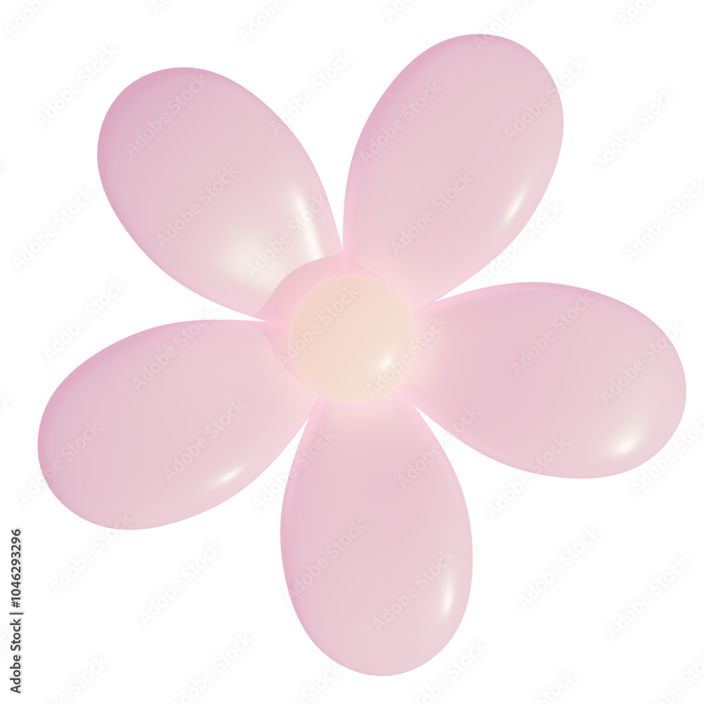 3d icon, 3d illustration, cute flower, glittertexture material, pig pink color, transparent background, y2k, playful and fun-loving design 3d icon, 3d illustration, cute flower, glittertexture material, pig pink color, transparent background, y2k, playful and fun-loving design