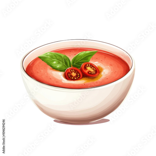 Chilled Tomato Gazpacho with Olive Oil Drizzle, a refreshing summer soup bursting with flavor and vibrant colors, perfect for warm days.