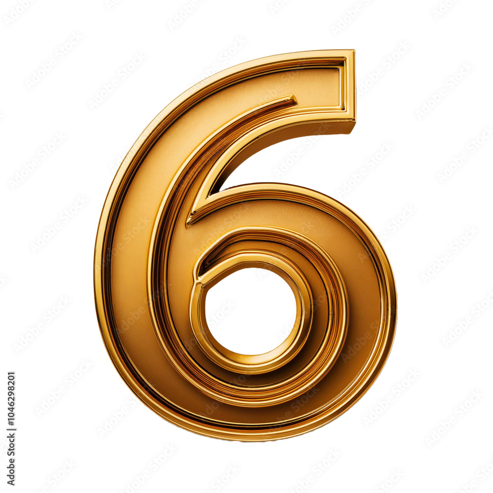 3D Number Icon isolated on white background 3D Number Icon isolated on white background