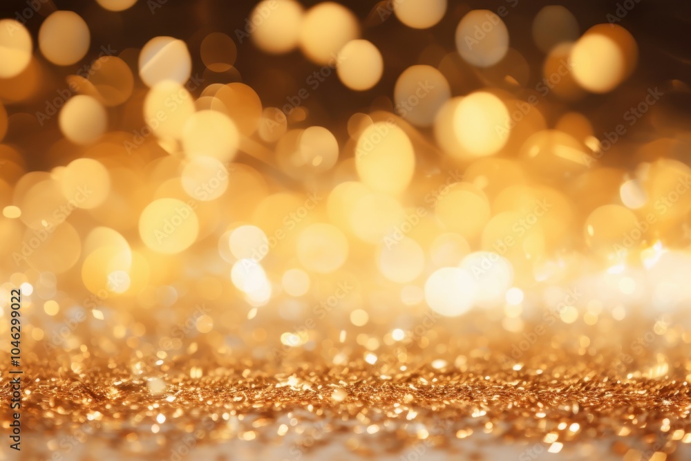 Obraz premium Sparkling golden bokeh background for celebrations and events