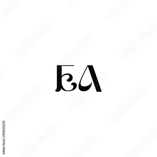 Free Download EA monogram logo design letter text name symbol monochrome logotype alphabet character simple logo - GFXLoad