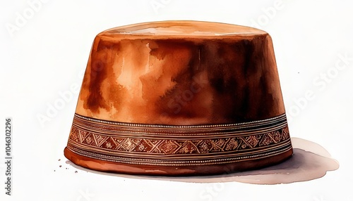 Traditional Conical Hat from North African Culture photo