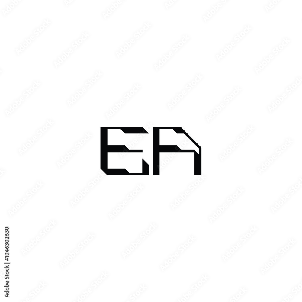 EA monogram logo design letter text name symbol monochrome logotype alphabet character simple logo EA monogram logo design letter text name symbol monochrome logotype alphabet character simple logo