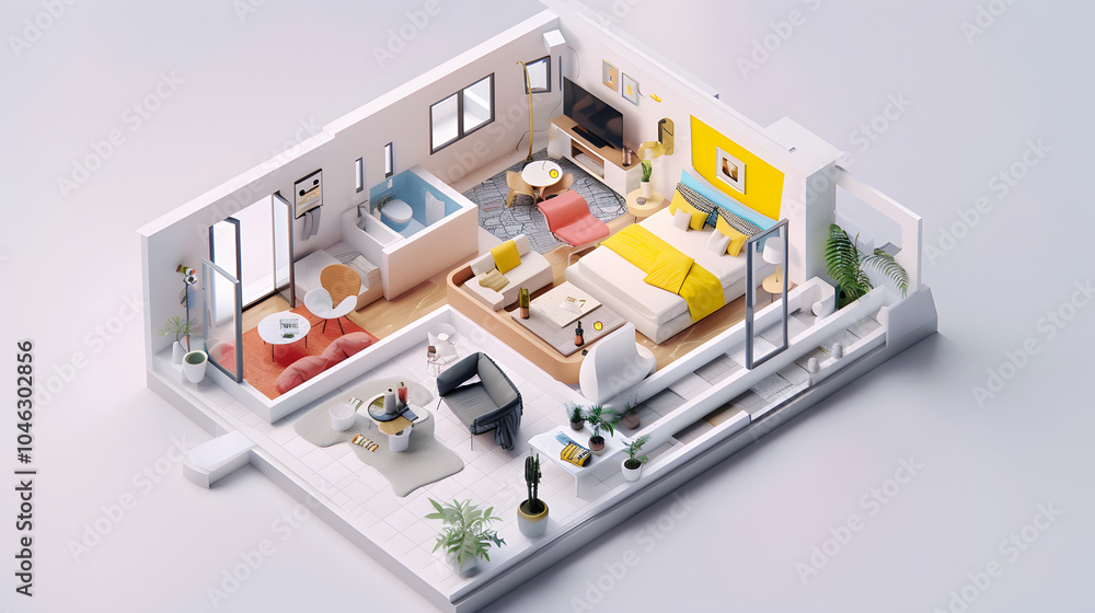 Open-Concept Minimalist House design 3D Open-Concept Minimalist House design 3D