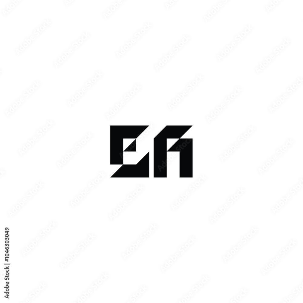 EA monogram logo design letter text name symbol monochrome logotype alphabet character simple logo EA monogram logo design letter text name symbol monochrome logotype alphabet character simple logo