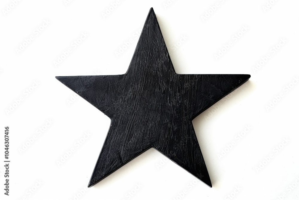 Serene silhouette of a star in twilight sky Serene silhouette of a star in twilight sky
