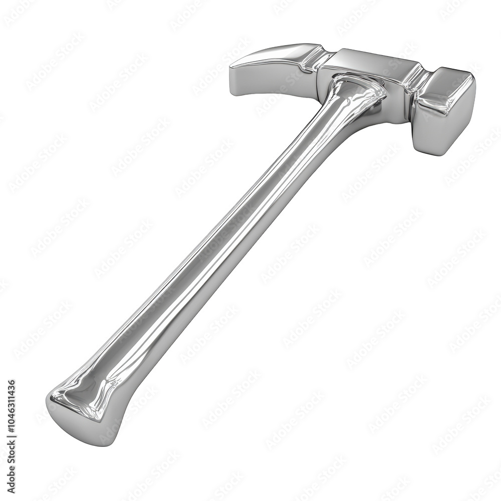 Polished 3D Hammer Isolated on White Background Polished 3D Hammer Isolated on White Background
