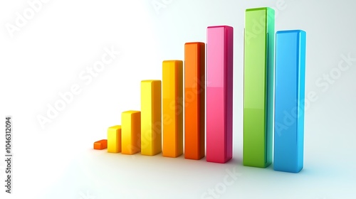 Free Download A colorful bar graph representing data growth and comparison. - GFXLoad