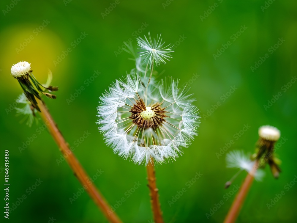 Macro shot of a dandelion (Taraxacum officinale) Macro shot of a dandelion (Taraxacum officinale)