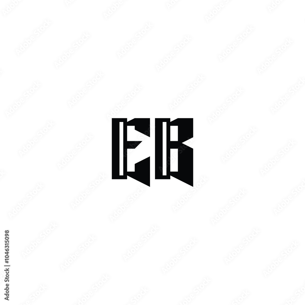 EB monogram logo design letter text name symbol monochrome logotype alphabet character simple logo EB monogram logo design letter text name symbol monochrome logotype alphabet character simple logo