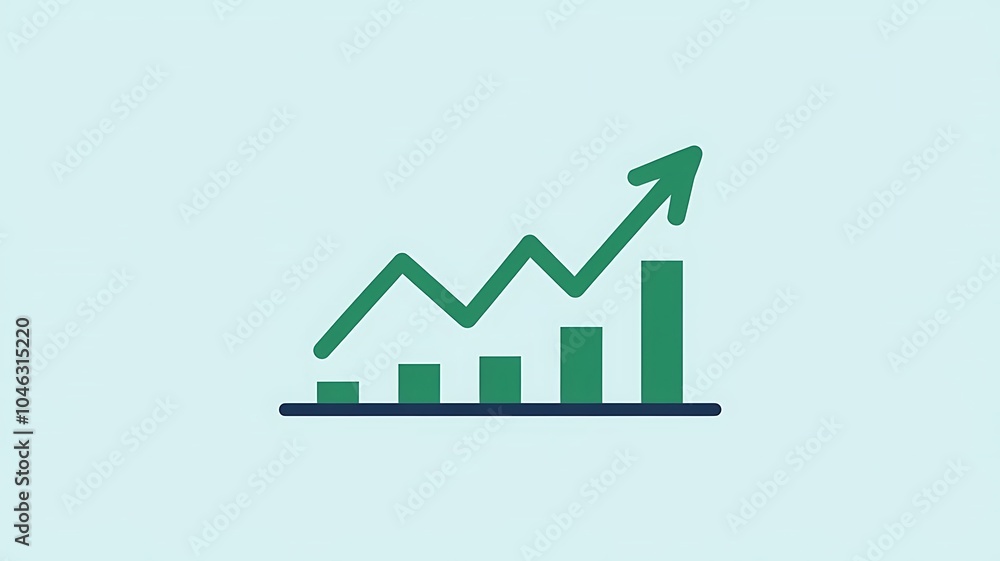This graph shows consistent financial growth. This graph shows consistent financial growth.