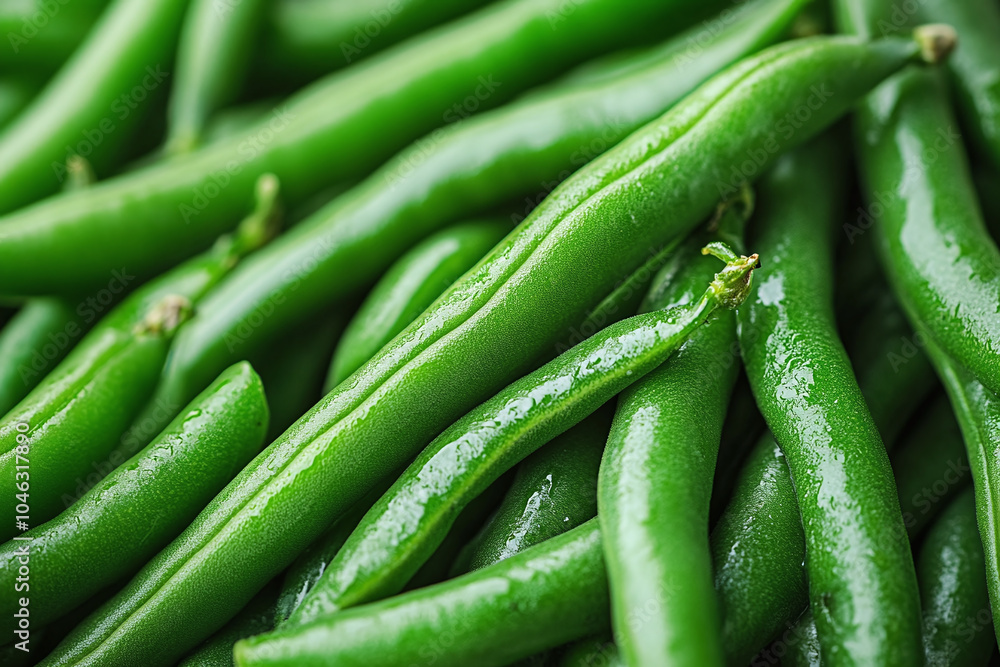 Close-up of green beans, showcasing the smooth skin and tiny hairs. Close-up of green beans, showcasing the smooth skin and tiny hairs.