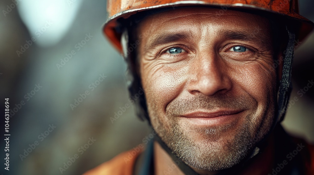 Man Wearing Helmet Man Wearing Helmet