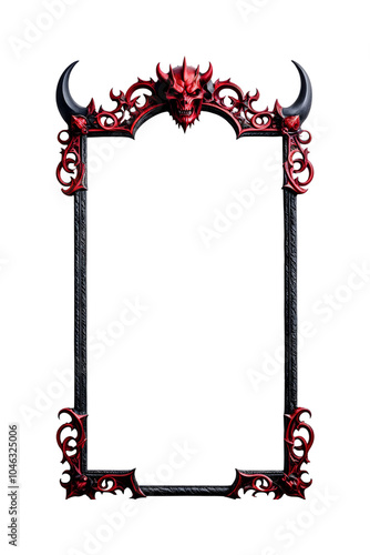 Demonic devil border png transparent background