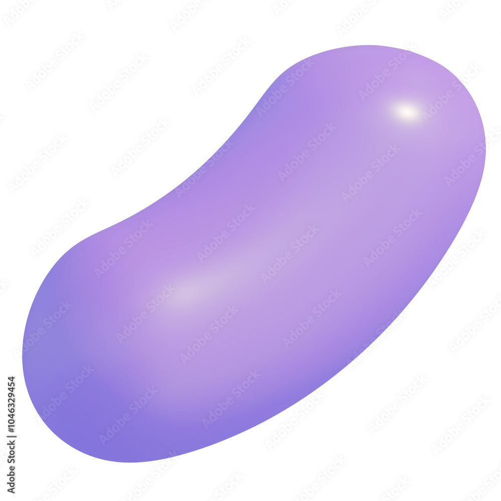 3d icon, 3d illustration, cute jellybean, plastic material, rose purple color, transparent background, y2k, playful and fun-loving design 3d icon, 3d illustration, cute jellybean, plastic material, rose purple color, transparent background, y2k, playful and fun-loving design