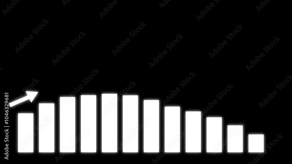 Business graph concept animation . 12 graph bar animation . 12 month increased graph of success business. Business graph concept animation . 12 graph bar animation . 12 month increased graph of success business.