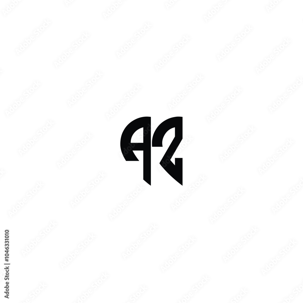 AZ monogram logo design letter text name symbol monochrome logotype alphabet character simple logo AZ monogram logo design letter text name symbol monochrome logotype alphabet character simple logo
