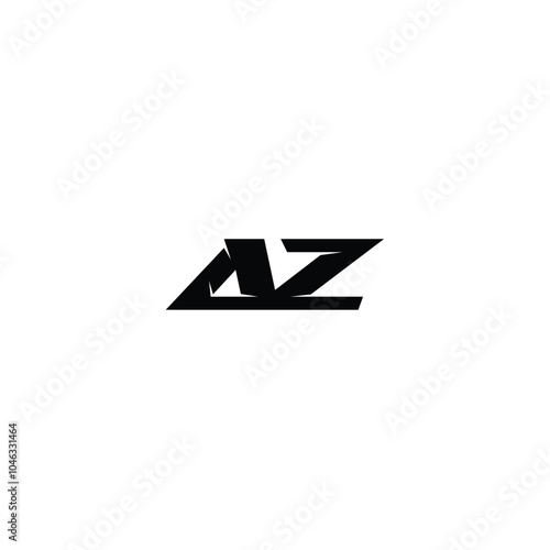 Free Download AZ monogram logo design letter text name symbol monochrome logotype alphabet character simple logo - GFXLoad
