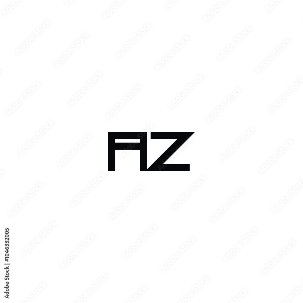 AZ monogram logo design letter text name symbol monochrome logotype alphabet character simple logo AZ monogram logo design letter text name symbol monochrome logotype alphabet character simple logo